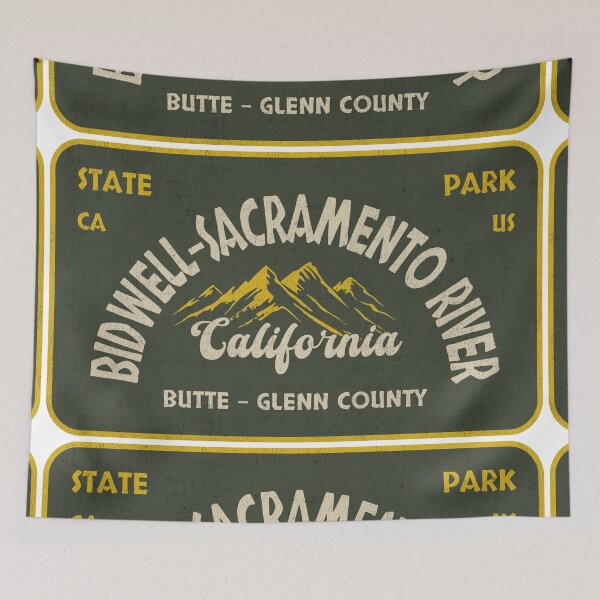 Item preview, Bidwell-Sacramento River State Park, Butte - Glenn County, California, badge design designed and sold by Wanderful-roads.