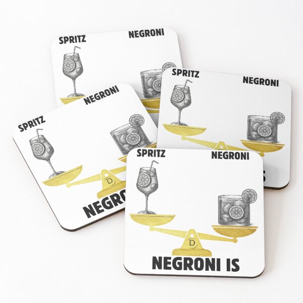 Item preview, Negroni Win Aperitivo Dilemma - Italian Cocktail Balance Scale Classic designed and sold by TheItaliandilemma.