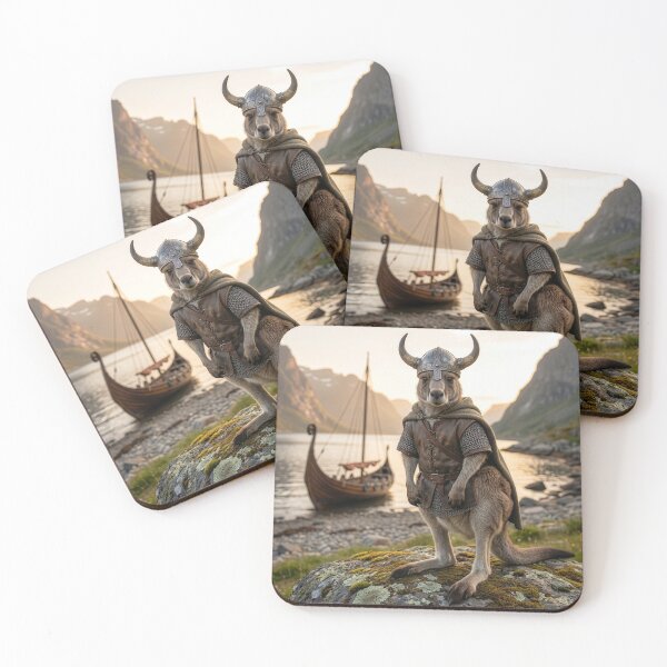 Item preview, Kangaroo Viking is One Tough Customer designed and sold by Tridentulus.