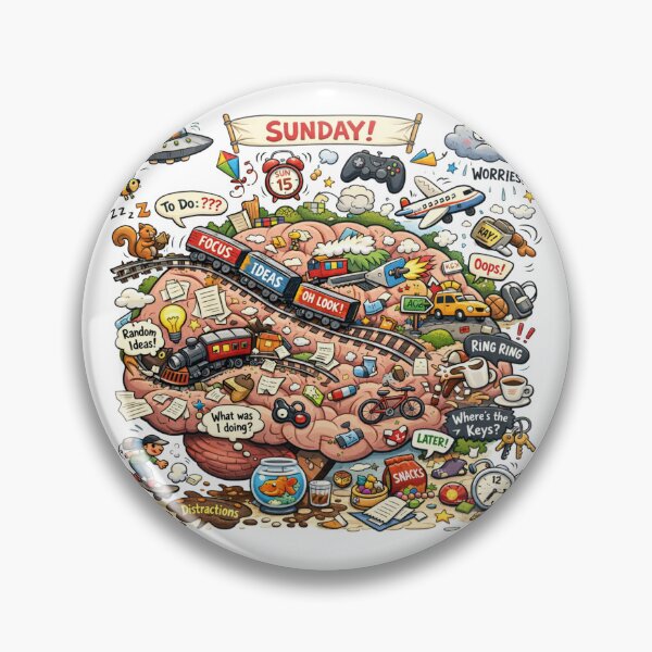 Item preview, Sunday Brain designed and sold by Social FirmWear.