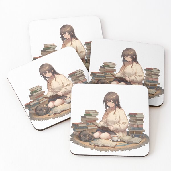 Item preview, Cozy Vibes - Reading while the Cat Naps designed and sold by waifu-alert.
