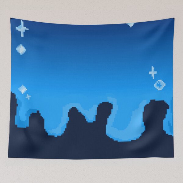 Item preview, Blue background print. Pixel fan art. designed and sold by YaroshMaria.