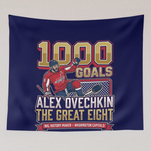 Item preview, Alex Ovechkin 1000 Goals The Great Eight Washington Capitals NHL History Maker designed and sold by FarDesign.