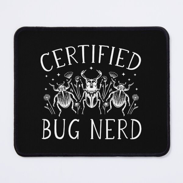 Item preview, Certified Bug Nerd - Minimalist Beetles & Wildflowers Botanical Art designed and sold by Dmetalx Art Apparel.