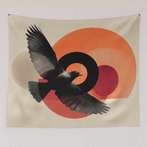 Item preview, Birds fly in vivid hues designed and sold by anytka.