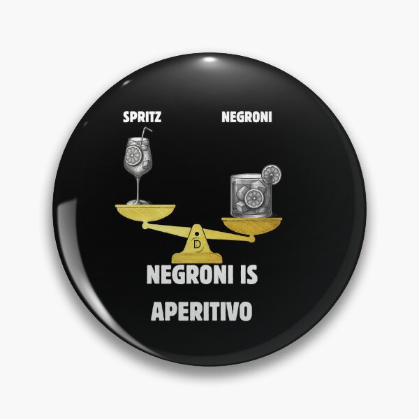 Item preview, Negroni Win Aperitivo Dilemma - Italian Cocktail Balance Scale Classic Black Version designed and sold by TheItaliandilemma.