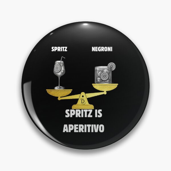 Item preview, Spritz Win Aperitivo Dilemma - Italian Cocktail Balance Scale Favorite Black Version designed and sold by TheItaliandilemma.