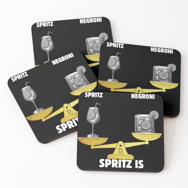 Item preview, Spritz Win Aperitivo Dilemma - Italian Cocktail Balance Scale Favorite Black Version designed and sold by TheItaliandilemma.