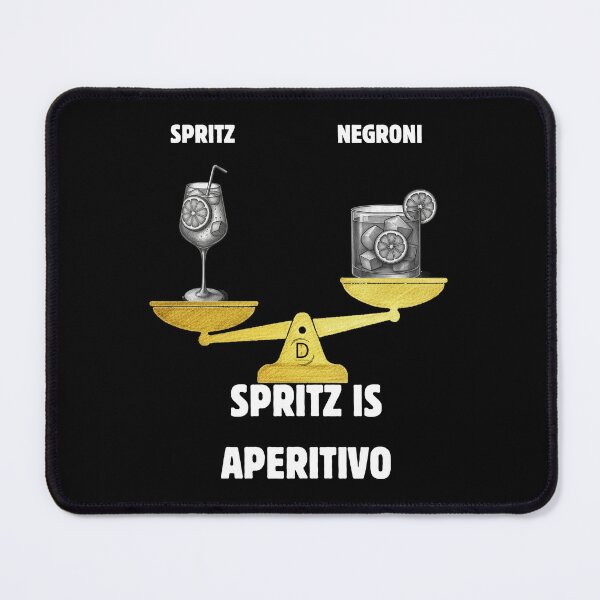 Item preview, Spritz Win Aperitivo Dilemma - Italian Cocktail Balance Scale Favorite Black Version designed and sold by TheItaliandilemma.
