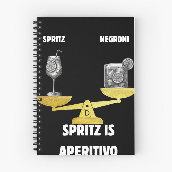 Item preview, Spritz Win Aperitivo Dilemma - Italian Cocktail Balance Scale Favorite Black Version designed and sold by TheItaliandilemma.