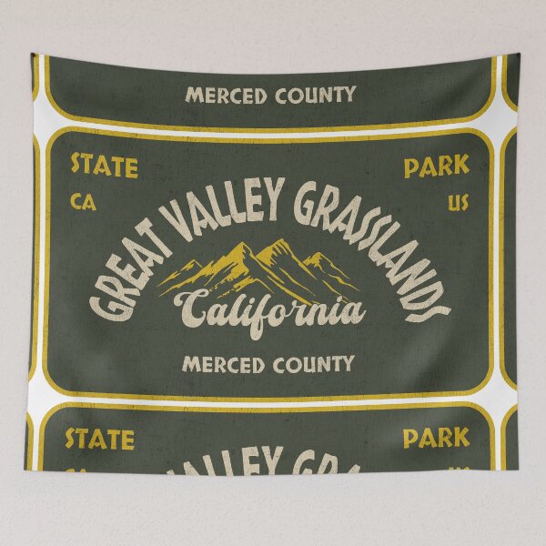 Item preview, Great Valley Grasslands State Park, Merced County, California, badge design designed and sold by Wanderful-roads.