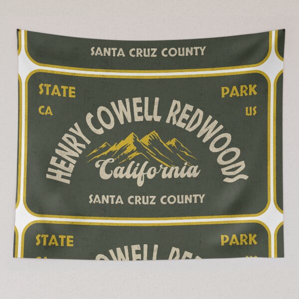 Item preview, Henry Cowell Redwoods State Park, Santa Cruz County, California, badge design designed and sold by Wanderful-roads.