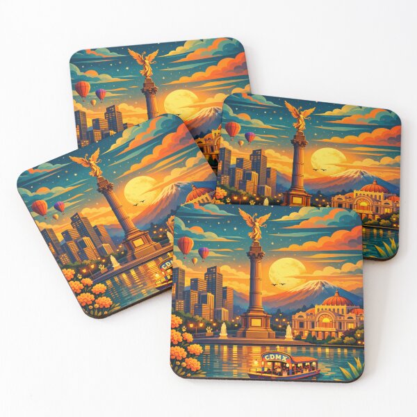 Item preview, Mexico City illustration designed and sold by MatthewHeights.