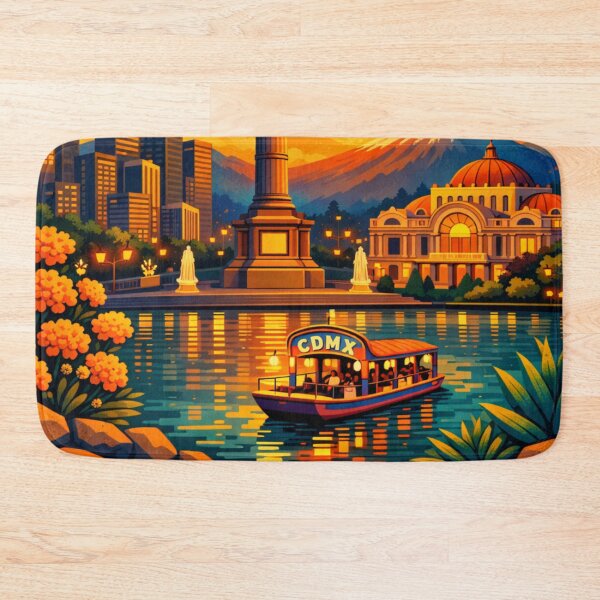 Item preview, Mexico City illustration designed and sold by MatthewHeights.