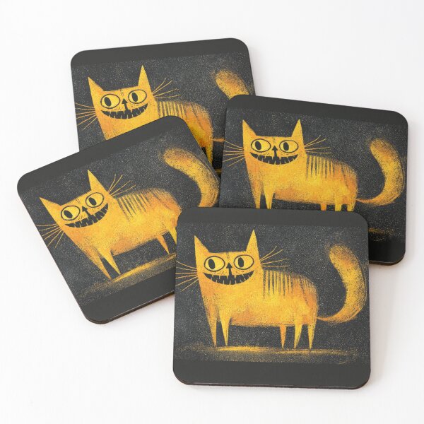 Item preview, Cute cartoon cat looks at viewer designed and sold by anytka.