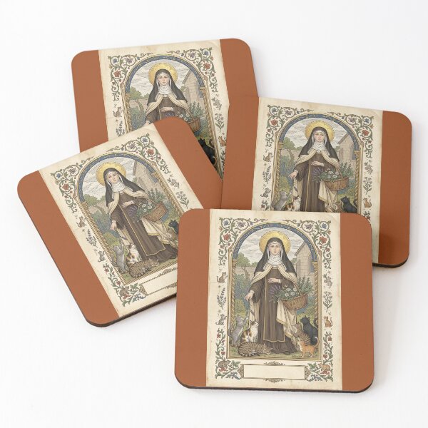 Item preview, Saint Gertrude of Nivelles with cats. designed and sold by Natalia-Vlad.