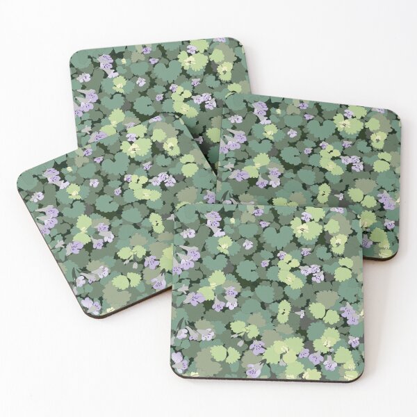 Item preview, Creeping Charlie Tiny Purple Groundcover - Desaturated designed and sold by eeszarek.