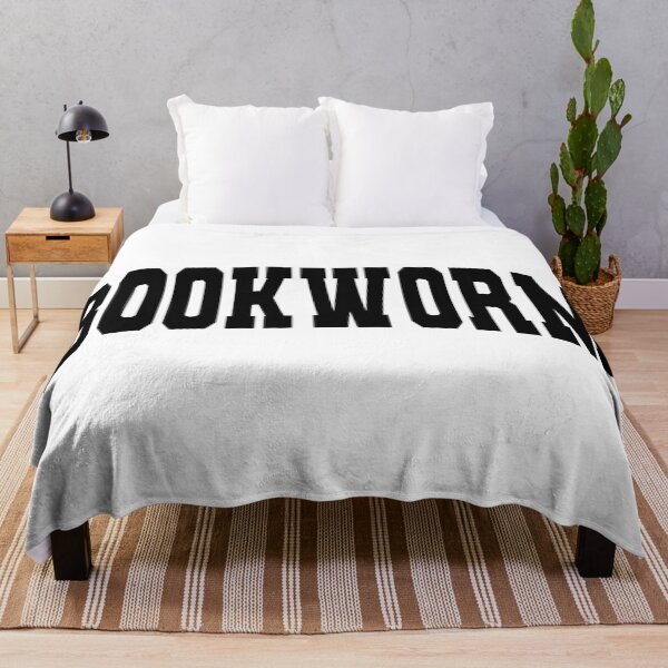 Item preview, Bookworm Varsity Sweatshirt Aesthetic Gift for Book Lover, Cute Bookworm Shirt Minimalist Reader Gift for Her, Cozy Bookworm Blanket Aesthetic Gift for Readers, Bookworm Varsity Sticker designed and sold by Noe Mill.