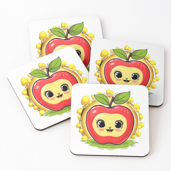 Item preview, Cute Kawaii animal fruit apple  designed and sold by madevdine.