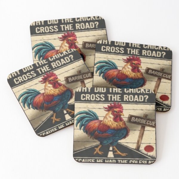 Item preview, Why did the chicken cross the road? designed and sold by Sloganworksmerch.com.
