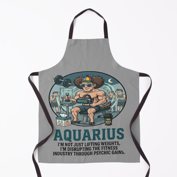 Item preview, Funny Aquarius Gym - "Psychic Gains" Telepathic Sweat Machine T-shirt designed and sold by ClaussShop.