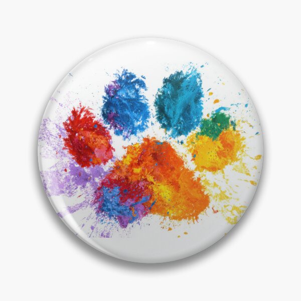 Item preview, Vibrant paw print art designed and sold by anytka.