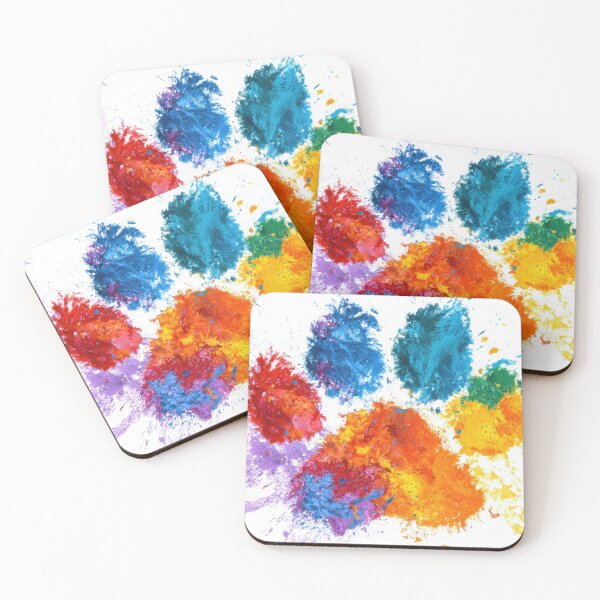 Item preview, Vibrant paw print art designed and sold by anytka.