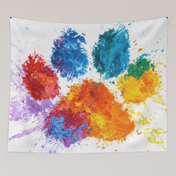 Item preview, Vibrant paw print art designed and sold by anytka.