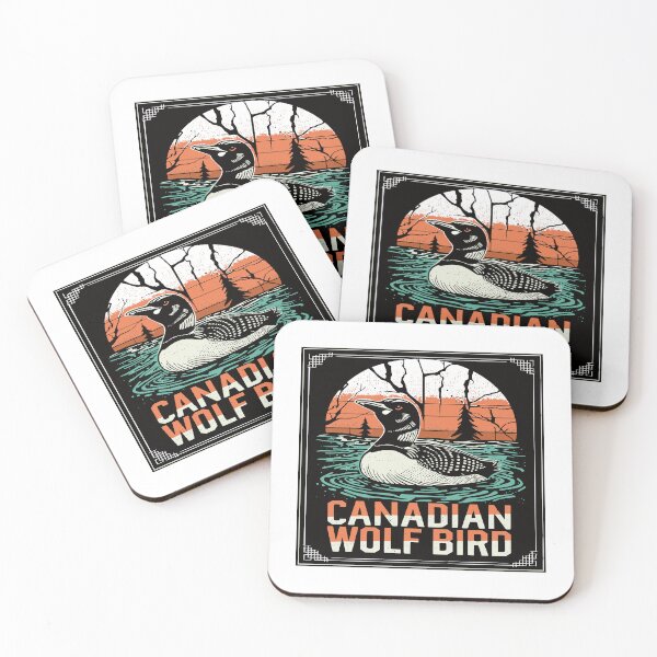 Item preview, Stupid Canadian wolf bird Vintage Loon illustration designed and sold by CeliaZnx.