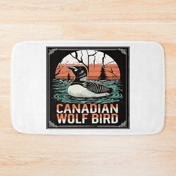 Item preview, Stupid Canadian wolf bird Vintage Loon illustration designed and sold by CeliaZnx.