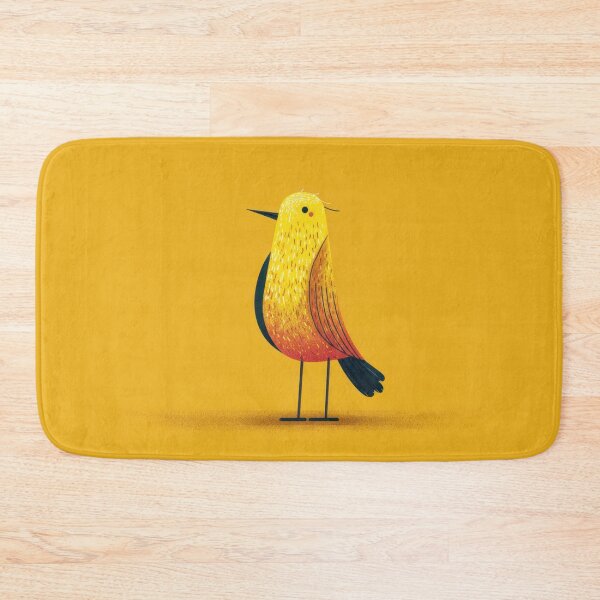 Item preview, Bright bird stands on yellow ground designed and sold by anytka.