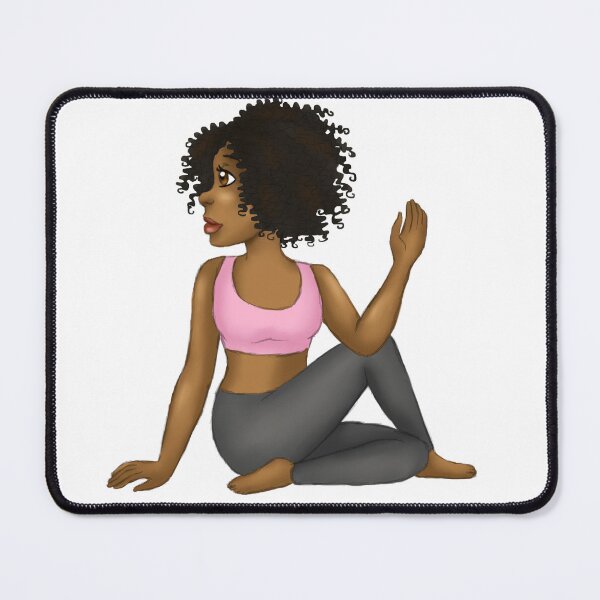 Item preview, Black woman doing yoga designed and sold by Deanna McRae.