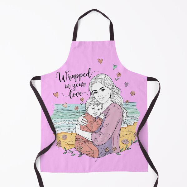 Item preview, Wrapped in Your Love – Mom Holding Baby on the Beach designed and sold by Sea Gem.