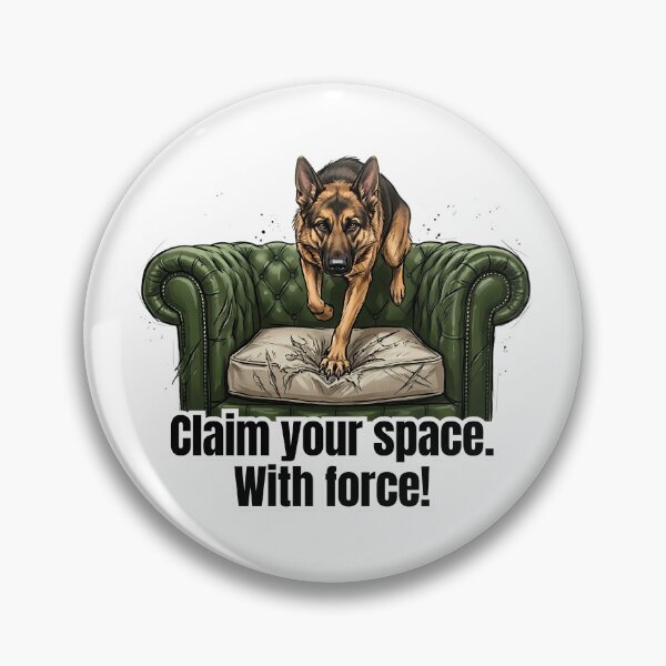 Item preview, Couch Conqueror - Funny German Shepherd Dog Chaos Art designed and sold by C360 Studio.