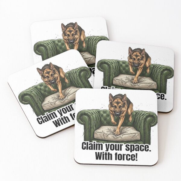 Item preview, Couch Conqueror - Funny German Shepherd Dog Chaos Art designed and sold by C360 Studio.