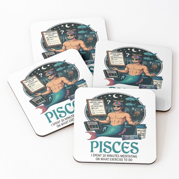 Item preview, Funny Pisces Zodiac Gym - "Too Mystical to Lift" Meditation T-shirt designed and sold by ClaussShop.