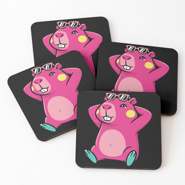 Item preview, Capy Chillax - Vibrant Magenta Relaxed Capybara designed and sold by AdriqnArt.