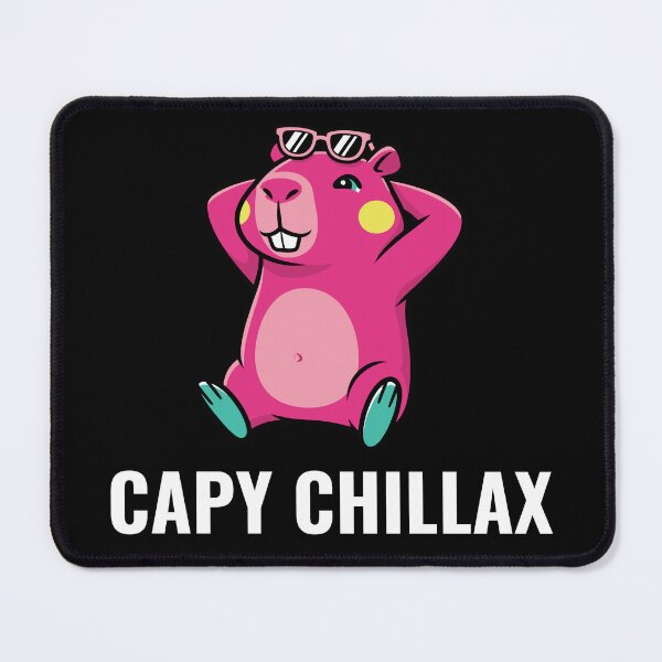 Item preview, Capy Chillax - Vibrant Magenta Relaxed Capybara designed and sold by AdriqnArt.
