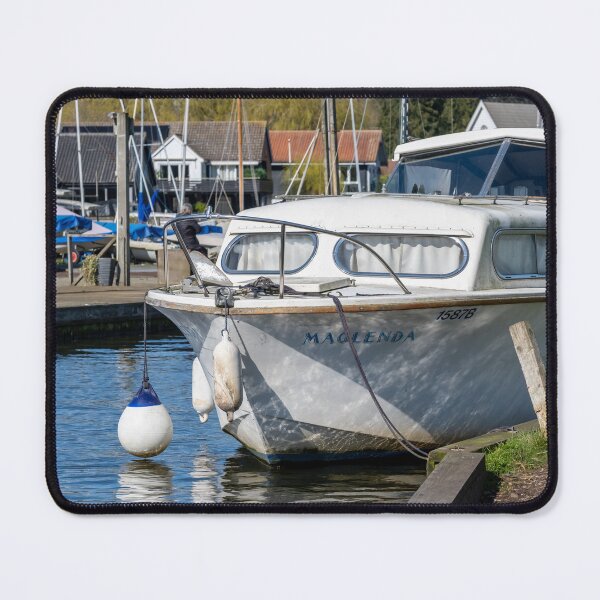 Item preview, Motor cruiser moored on the Bure River, Norfolk Broads designed and sold by yackers1.