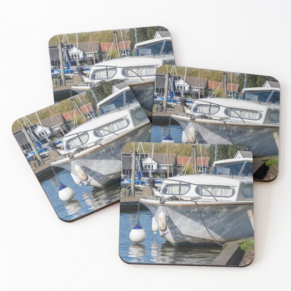 Item preview, Motor cruiser moored on the Bure River, Norfolk Broads designed and sold by yackers1.