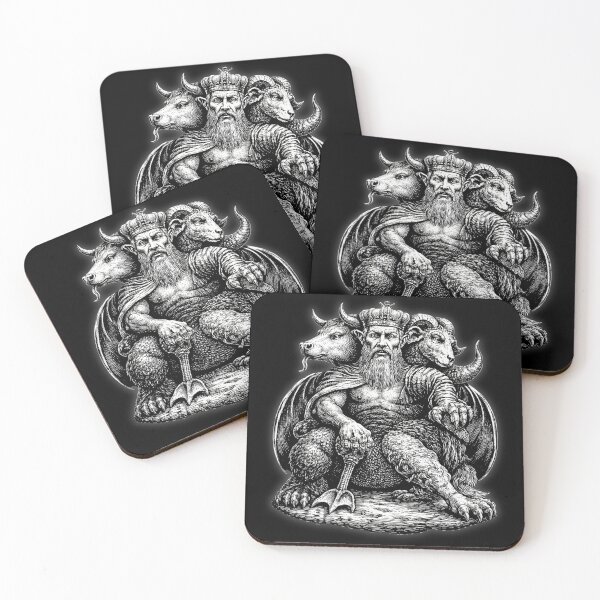 Item preview, Asmodeus Demon King Goetia Occult Engraving Gothic Devil Art designed and sold by MoonlitCatacomb.