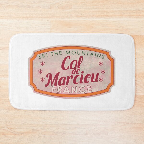Item preview, Col de Marcieu, France, Ski, textured skiing badge designed and sold by Wanderful-roads.