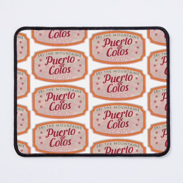Item preview, Puerto de Cotos, Spain, Ski, textured skiing badge designed and sold by Wanderful-roads.