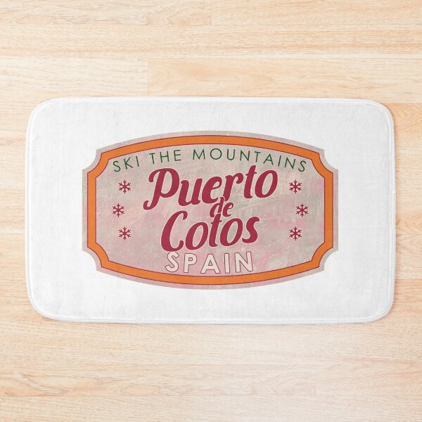 Item preview, Puerto de Cotos, Spain, Ski, textured skiing badge designed and sold by Wanderful-roads.