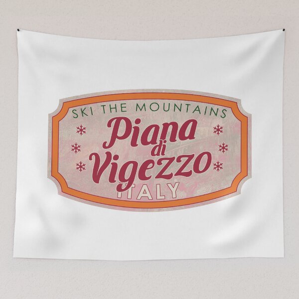 Item preview, Piana di Vigezzo, Italy, Ski, textured skiing badge designed and sold by Wanderful-roads.