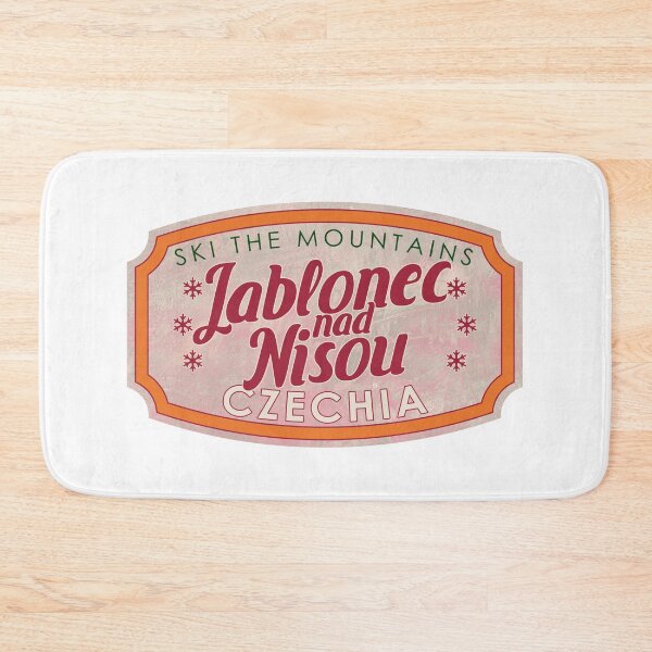 Item preview, Jablonec nad Nisou, Czechia, Ski, textured skiing badge designed and sold by Wanderful-roads.