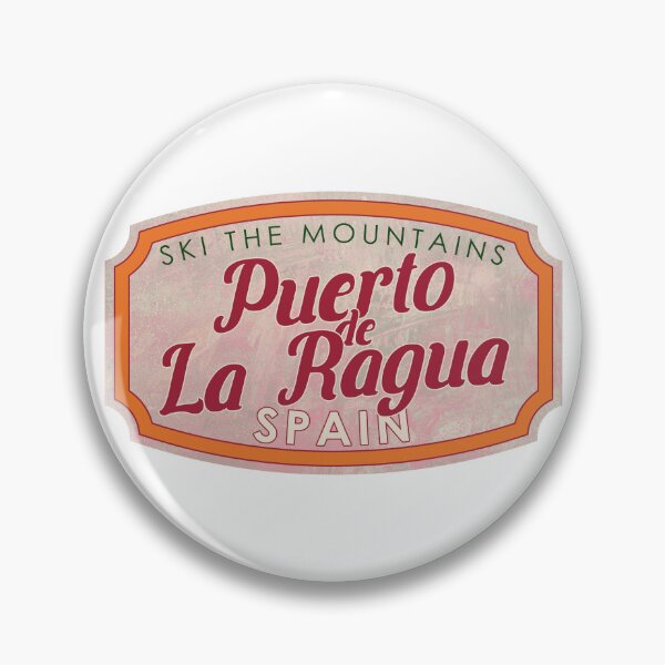 Item preview, Puerto de La Ragua, Spain, Ski, textured skiing badge designed and sold by Wanderful-roads.