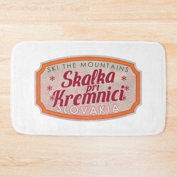 Item preview, Skalka pri Kremnici, Slovakia, Ski, textured skiing badge designed and sold by Wanderful-roads.