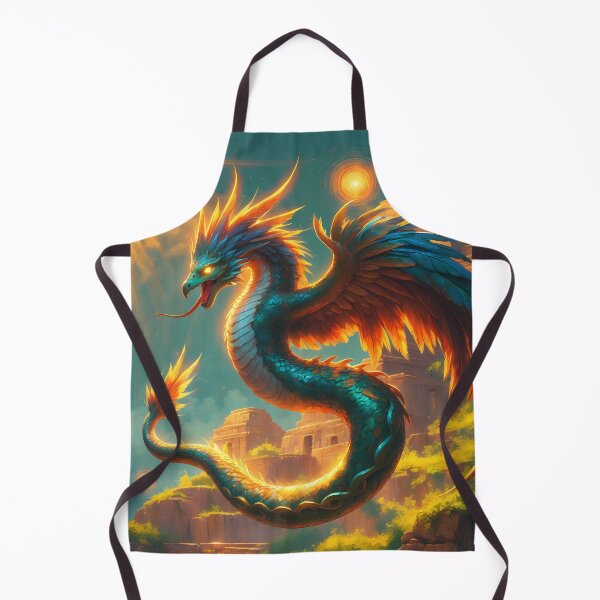 Item preview, Quetzalcoatl - Aztec Feathered Serpent Fantasy Art designed and sold by Lucid Dream Pixel.