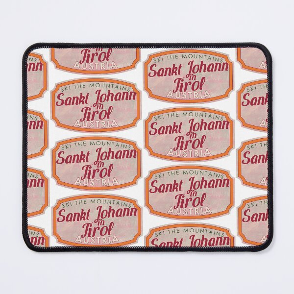Item preview, Sankt Johann in Tirol, Austria, Ski, textured skiing badge designed and sold by Wanderful-roads.